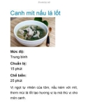 Canh mít nấu lá lốt