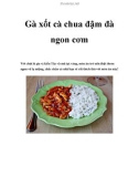 Gà xốt cà chua đậm đà ngon cơm