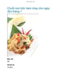 Chuối non trộn ham chay cho ngày rằm tháng 7