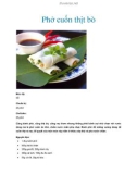 Phở cuốn thịt bò