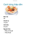 Canh bóng thập cẩm