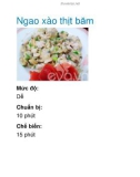 Ngao xào thịt băm