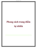 Phong cách trang điểm tự nhiên