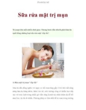 Sữa rửa mặt trị mụn