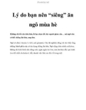 Lý do bạn nên 'siêng' ăn ngô mùa hè