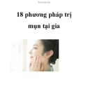 18 phương pháp trị mụn tại gia