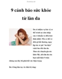 9 cảnh báo sức khỏe từ làn da