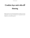 Cookies kẹo mút siêu dễ thương