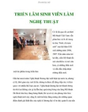 TRIỂN LÃM SINH VIÊN LÀM NGHỆ THUẬT