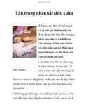 Tân trang nhan sắc đón xuân