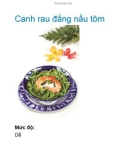 Canh rau đắng nấu tôm