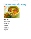 Canh sò điệp nấu măng