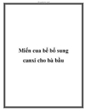 Miến cua bể bổ sung canxi cho bà bầu