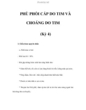 PHÙ PHỔI CẤP DO TIM VÀ CHOÁNG DO TIM (Kỳ 4)