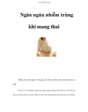 Ngăn ngừa nhiễm trùng khi mang thai