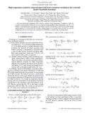 High temperature symmetry nonrestoration and inverse symmetry breaking in the CornwallJackiw-Tomboulis formalism