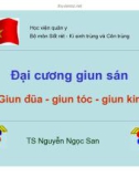 Đại cương giun sán ( Giun đũa - Giun tóc - Giun kim )