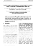 Synthesis and photocatalytic property of Prussian blue/g-C3N4 composite applied to degradation of rhodamine B under visible light