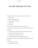 UNG THƯ NIÊM MẠC TỬ CUNG