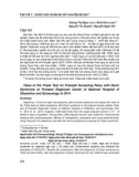 Value of the Triple Test for Prenatal Screening Fetus with Down Syndrome at Prenatal Diagnosis Center of National Hospital of Obstetrics and Gynecology in 2014