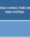 PHÒNG CHỐNG THIẾU SẮT - THIẾU MÁU