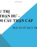 Bài giảng Điều trị HC thận hư – viêm cầu thận cấp - PGS.TS. Vũ Huy Trụ