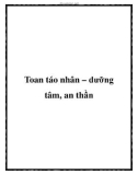 Toan táo nhân – dưỡng tâm, an thần