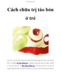 Cách chữa trị táo bón ở trẻ