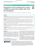 Preoperative factors predicting the severity of BMD loss around the implant after Total hip Arthroplasty