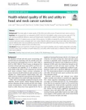 Health-related quality of life and utility in head and neck cancer survivors