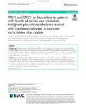 RRM1 and ERCC1 as biomarkers in patients with locally advanced and metastatic malignant pleural mesothelioma treated with continuous infusion of low-dose gemcitabine plus cisplatin