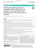 Chronic widespread pain and its associations with quality of life and function at a 20- year follow-up of individuals with chronic knee pain at inclusion