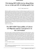 Tổn thương HIV/AIDS của lao động đi làm ăn xa và hậu quả đối với những người ở lại