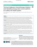 Timing of adjuvant chemotherapy initiation and mortality among colon cancer patients at a safety-net health system