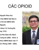 Bài giảng Các OPIOID