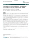 Dose response of umeclidinium administered once or twice daily in patients with COPD: A randomised cross-over study