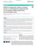 KAZN as a diagnostic marker in ovarian cancer: A comprehensive analysis based on microarray, mRNA-sequencing, and methylation data