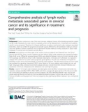 Comprehensive analysis of lymph nodes metastasis associated genes in cervical cancer and its significance in treatment and prognosis