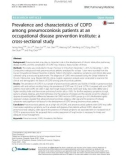 Prevalence and characteristics of COPD among pneumoconiosis patients at an occupational disease prevention institute: A cross-sectional study