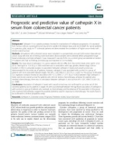 Prognostic and predictive value of cathepsin X in serum from colorectal cancer patients