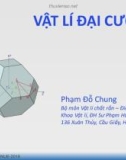 Bài giảng Vật lý đại cương: Chương 3.1 - Phạm Đỗ Chung