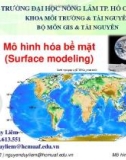 Bài giảng Mô hình hóa bề mặt: Chương 1 - ThS. Nguyễn Duy Liêm