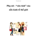 Phụ nữ - 'cứu tinh' của nền kinh tế thế giới