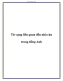 Từ vựng liên quan đến nhà cửa trong tiếng Anh