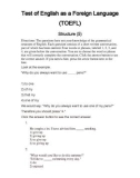 TOEFL Structure 5