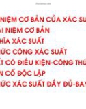 Môn Xác suất căn bản - Chương 1