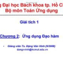 Bài giảng Giải tích 1: Chương 2 - TS. Đặng Văn Vinh (tt)