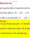 Bài giảng môn Nhiệt động hóa học