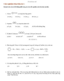 Trắc nghiệm Hóa Hữu Cơ (3)