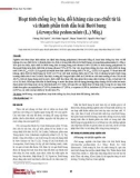 Hoạt tính chống ôxy hóa, đối kháng của cao chiết từ lá và thành phần tinh dầu loài Bưởi bung (Acronychia pedunculata (L.) Miq.)